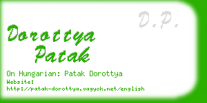 dorottya patak business card